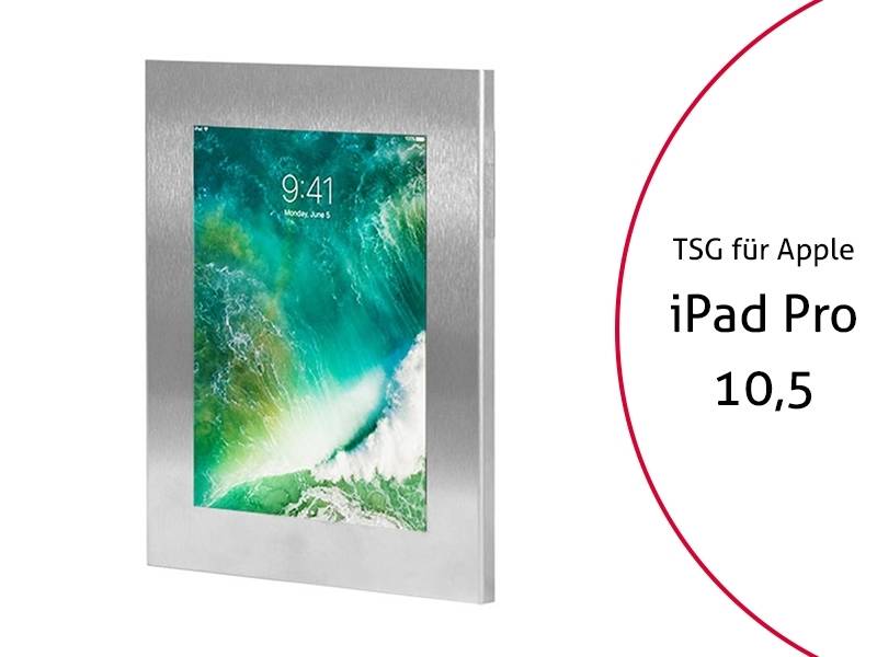 TabLines TSG045E Tablet Schutzgehäuse für Apple iPad Pro 10.5Zoll, Edelstahl