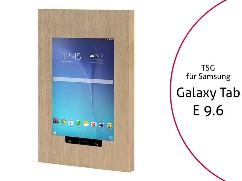 TabLines TSG028O Tablet Schutzgehäuse für Samsung Tab E 9.6, HB, Holz Eiche