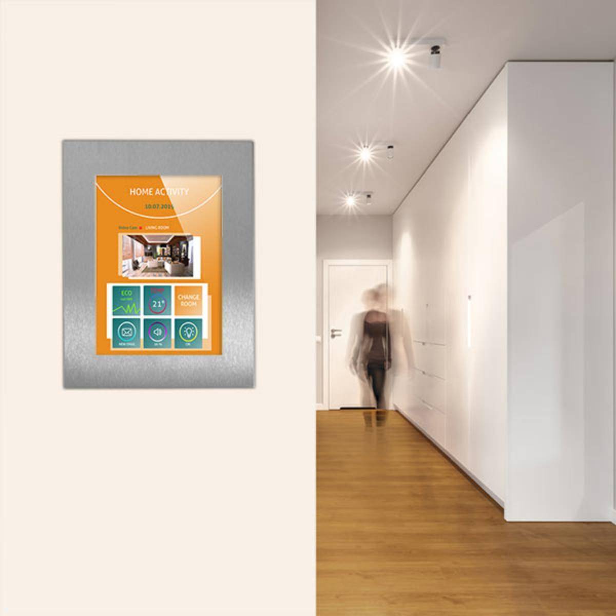 TabLines TWE109E Tablet Wandeinbau für Apple iPad Mini 6 (2021), Edelstahl