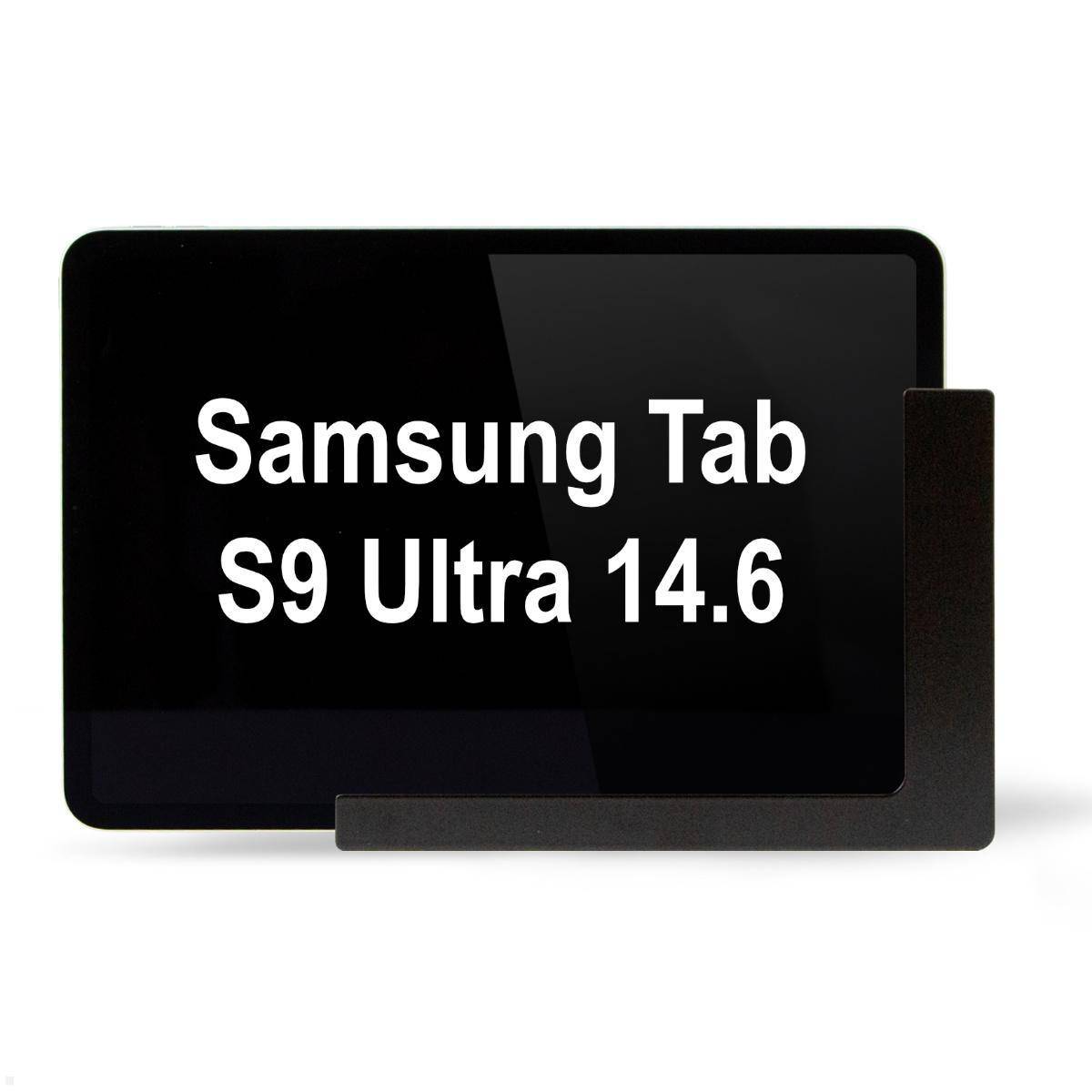 TabLines TWP031B Tablet Wandhalterung für Samsung Tab S9 Ultra 14.6, schwarz