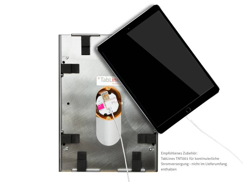 TabLines TWE073W Tablet Wandeinbau für Apple iPad Air 3 10.5 (2019), weiß