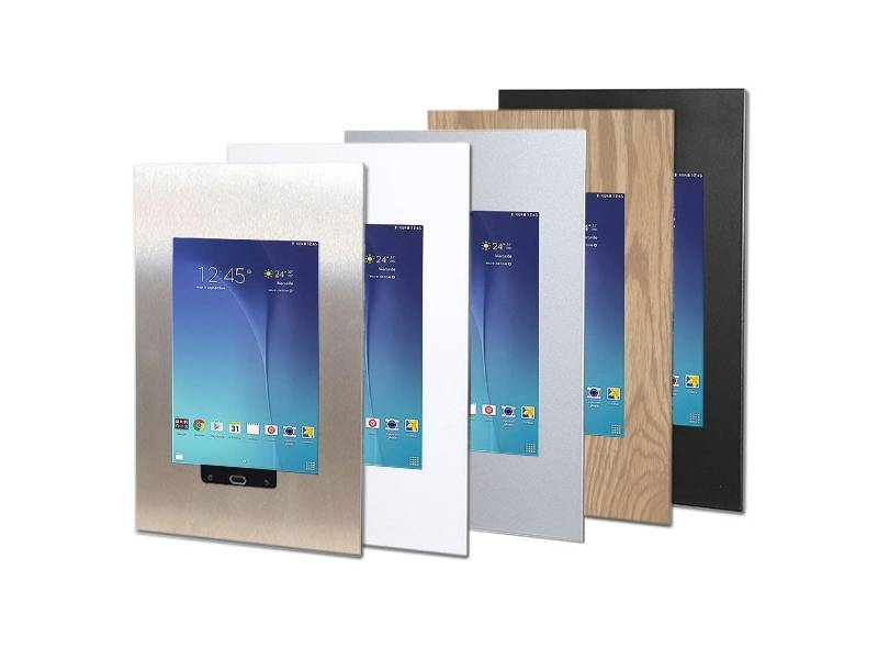 TabLines TWE028S Tablet Wandeinbau für Samsung Tab E 9.6 HB, silber
