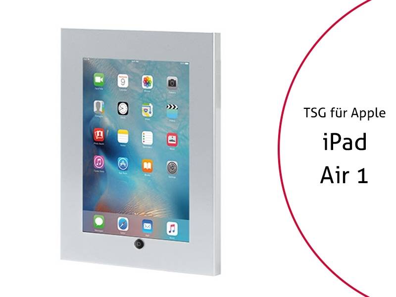 TabLines TSG034S Tablet Schutzgehäuse für Apple iPad Air 1, HB, silber