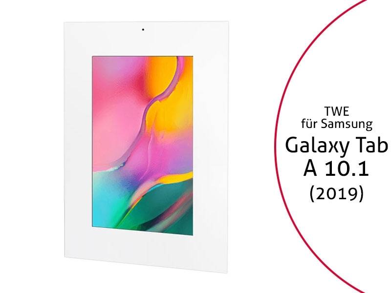 TabLines TWE080W Tablet Wandeinbau für Samsung Tab A 10.1 (2019), DS, weiß