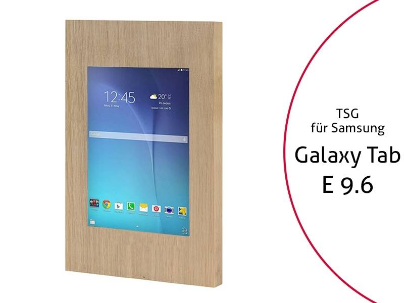 TabLines TSG029O Tablet Schutzgehäuse für Samsung Tab E 9.6, Holz Eiche