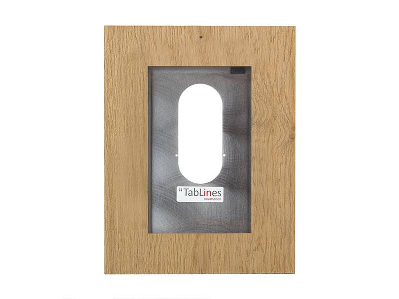 TabLines TWE086O Tablet Wandeinbau für Samsung Tab S5e, DS, Eiche