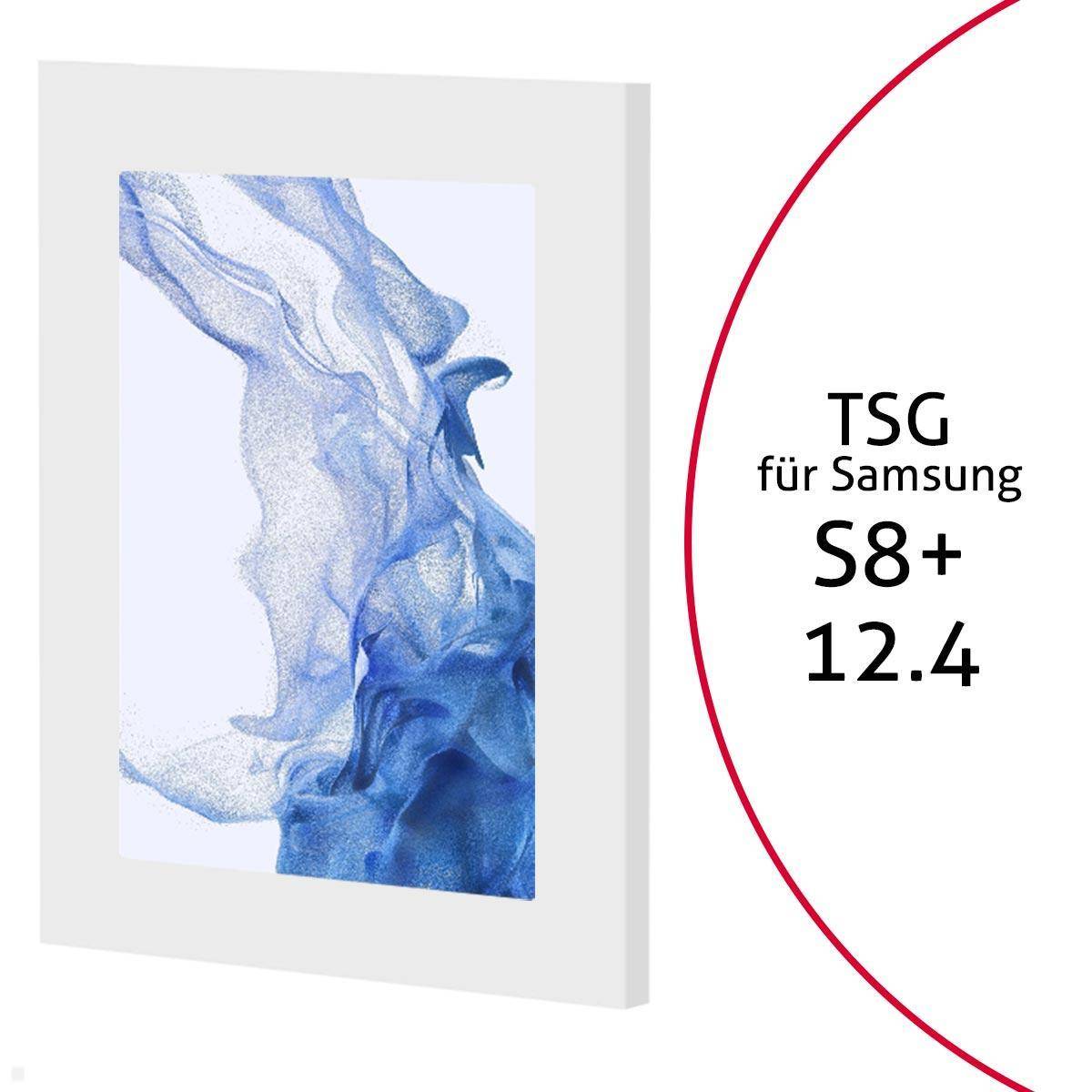 TabLines TSG090W Tablet Schutzgehäuse für Samsung Tab S8+ 12.4, weiß