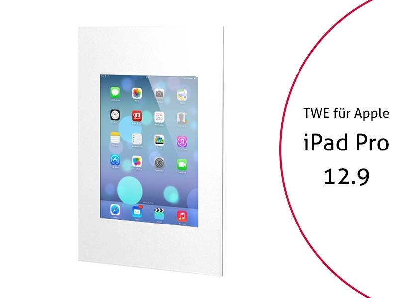 TabLines TWE032W Tablet Wandeinbau für Apple iPad Pro 12.9 (1./2. Gen.) , weiß