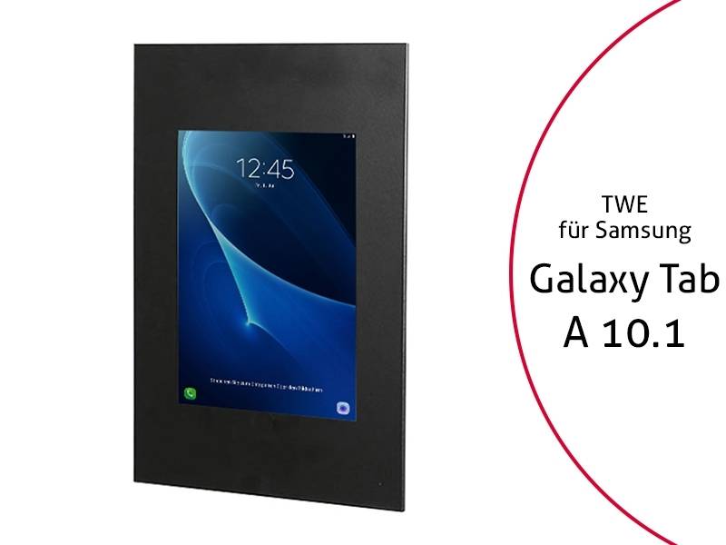 TabLines TWE047B Tablet Wandeinbau Samsung Tab A 10.1 (2016) schwarz