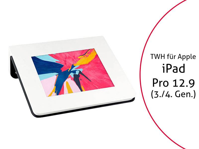 TabLines TWH016 Design iPad Wandhalter anschraubbar für Apple iPad Pro 12.9 (3./...