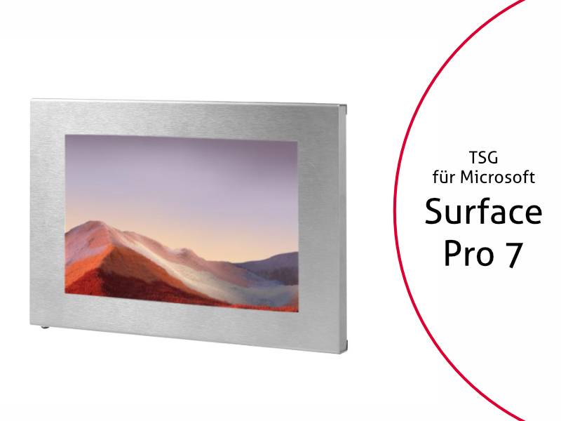 TabLines TSG073E Tablet Schutzgehäuse für Microsoft Surface Pro 7 / 7+, Edelstah...