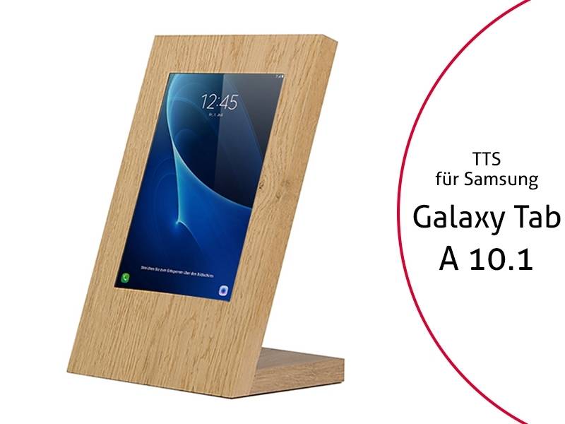 TabLines TTS033 Tablet Tischständer Samsung Tab A 10.1 (2016), Eiche