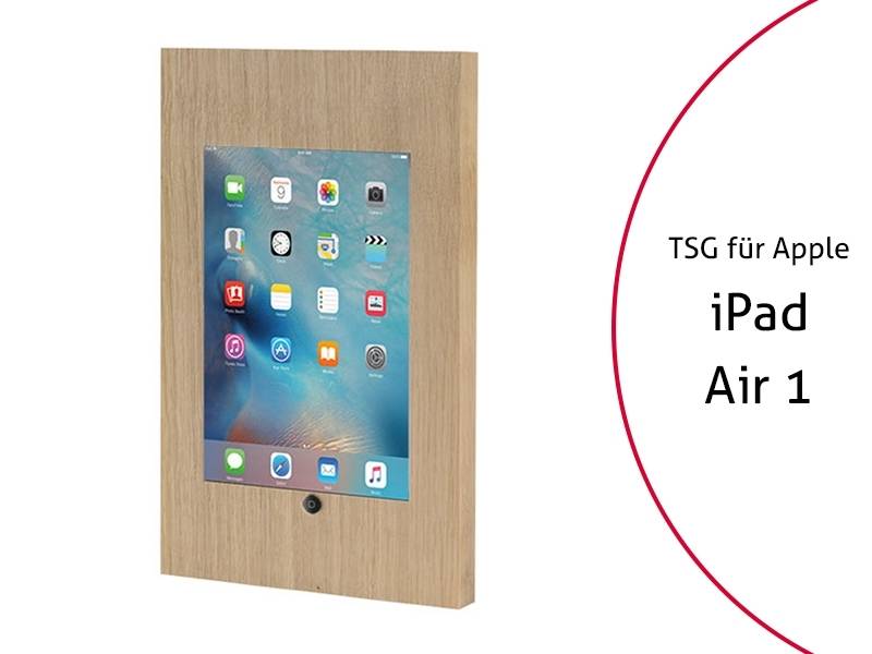 TabLines TSG034O Tablet Schutzgehäuse für Apple iPad Air 1, HB, Holz Eiche