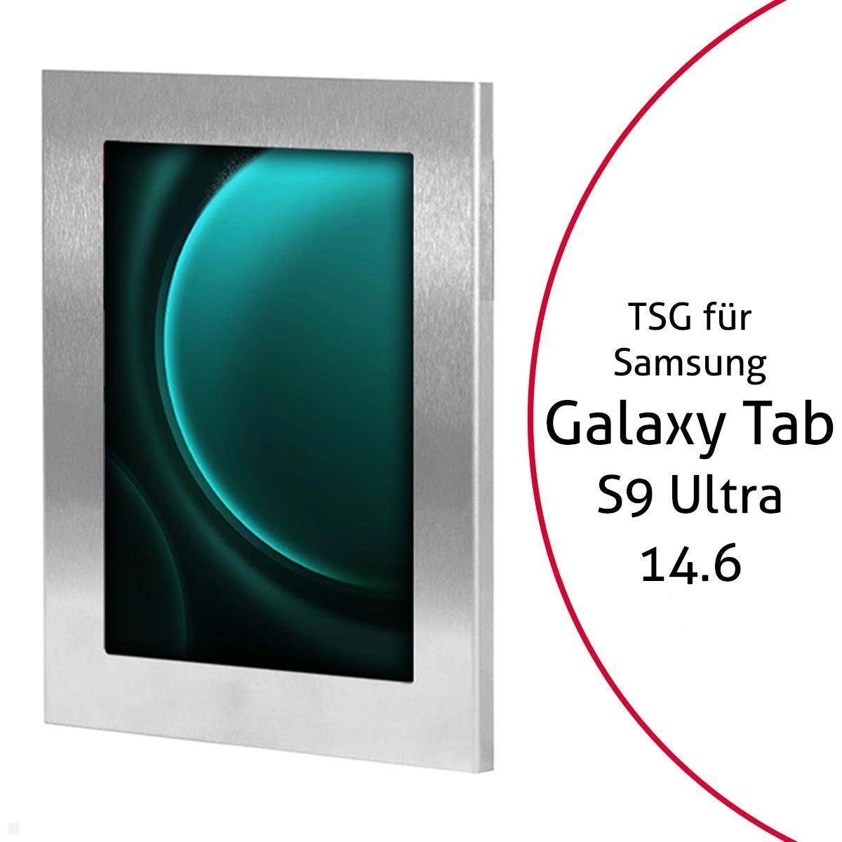TabLines TSG095E Tablet Schutzgehäuse für Samsung Tab S9 Ultra 14.6, Edelstahl