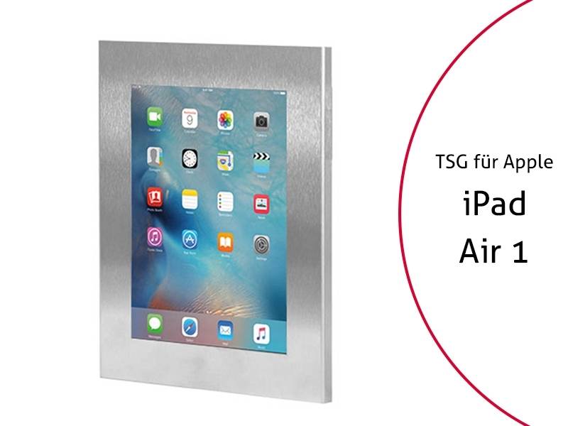 TabLines TSG008E Tablet Schutzgehäuse für Apple iPad Air 1, Edelstahl