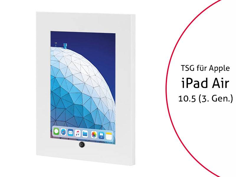 TabLines TSG062W Tablet Schutzgehäuse für Apple iPad Air 3 10.5 (2019), HB, weiß
