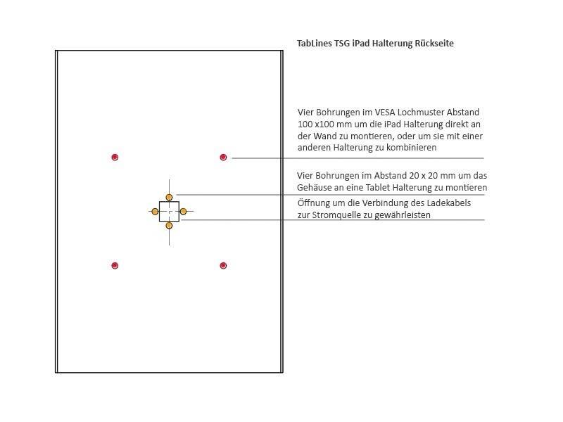 TabLines TSG046S Tablet Schutzgehäuse für Apple iPad Pro 10.5, HB, silber
