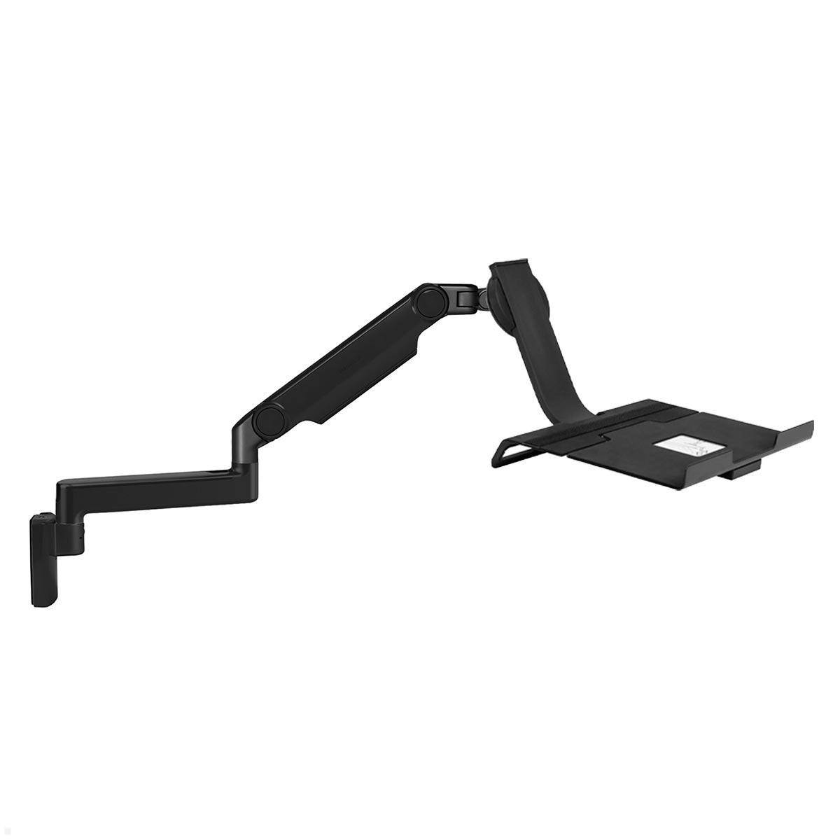 Humanscale M2.1 Laptop Wandhalterung mit Schwenkarm gerade, schwarz