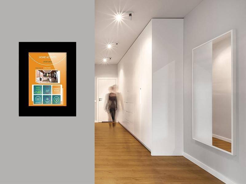 TabLines TWE060B Tablet Wandeinbau für Amazon fire HD 8 (2017), schwarz