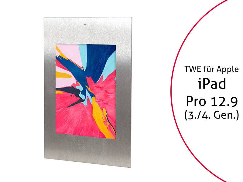 TabLines TWE072E Tablet Wandeinbau für Apple iPad Pro 12.9 (3./4. Gen.), DS, Ede...