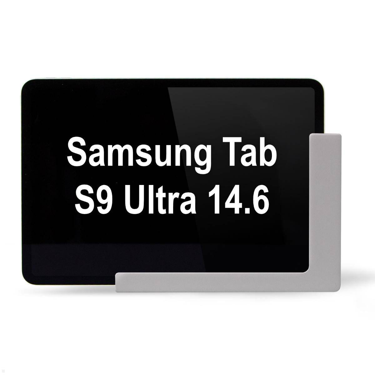 TabLines TWP031S Tablet Wandhalterung für Samsung Tab S9 Ultra 14.6, silber