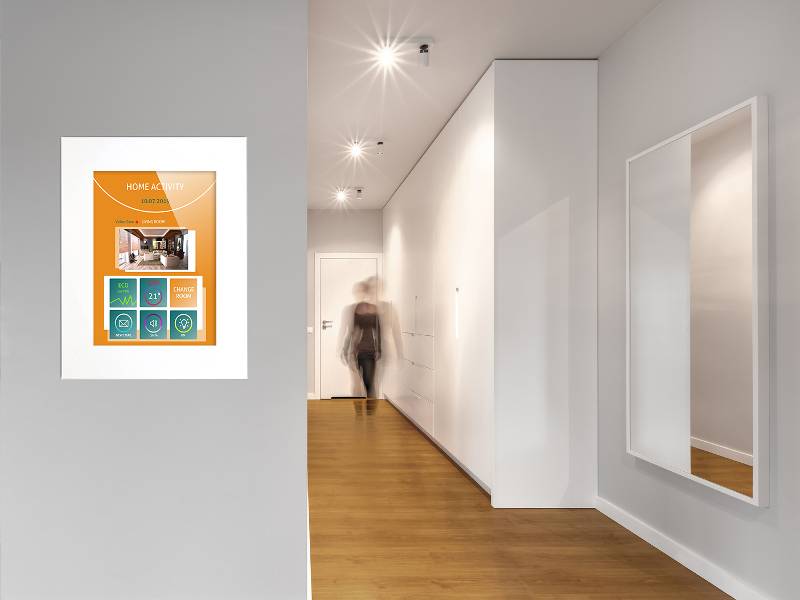 TabLines TWE074W Tablet Wandeinbau für Apple iPad Air 3 10.5 (2019), HB, weiß