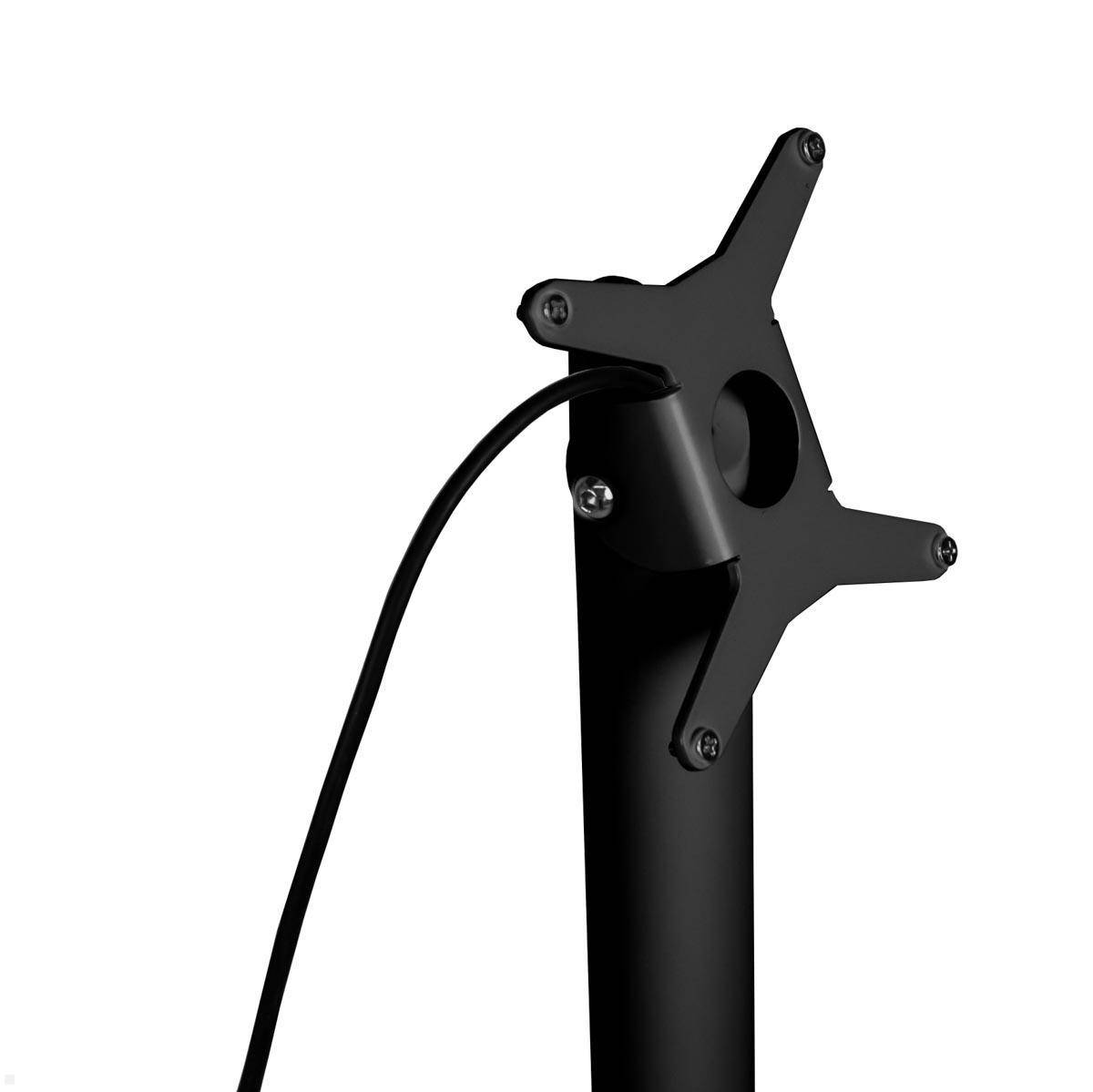 TabLines TBS009B Tablet Bodenständer mit VESA Neigungsmodul, schwarz