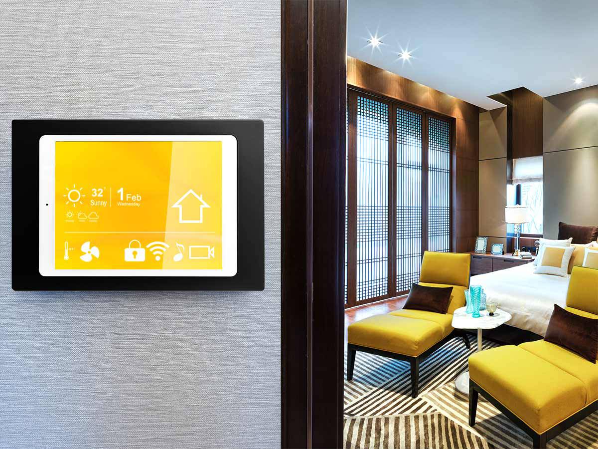 TabLines TWH023B Tablet Wandhalterung für Samsung Tab A 10.1 (2016), schwarz