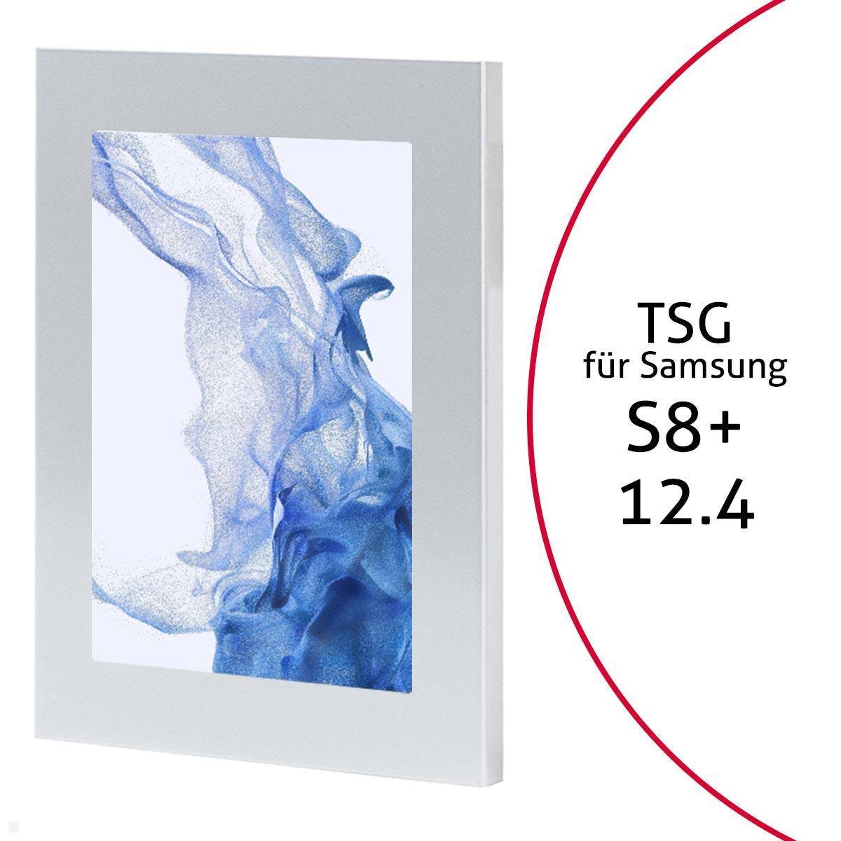 TabLines TSG090S Tablet Schutzgehäuse für Samsung Tab S8+ 12.4, silber