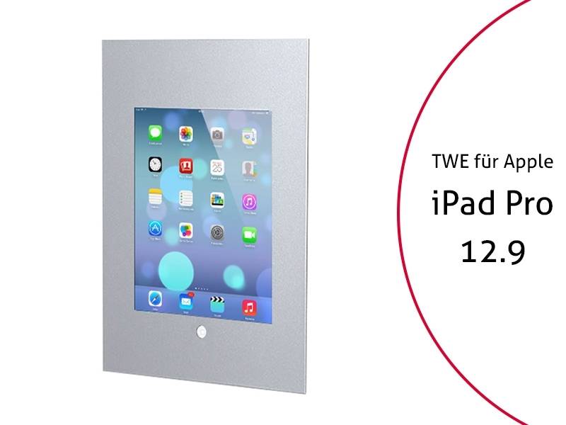 TabLines TWE031S Tablet Wandeinbau für Apple iPad Pro 12.9 (1./2. Gen.) HB, silb...