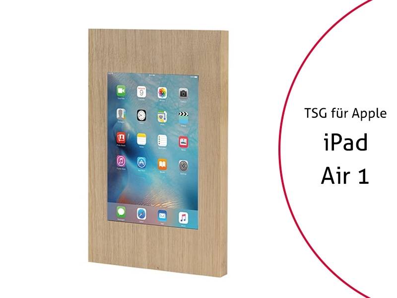 TabLines TSG008O Tablet Schutzgehäuse für Apple iPad Air 1, Holz Eiche