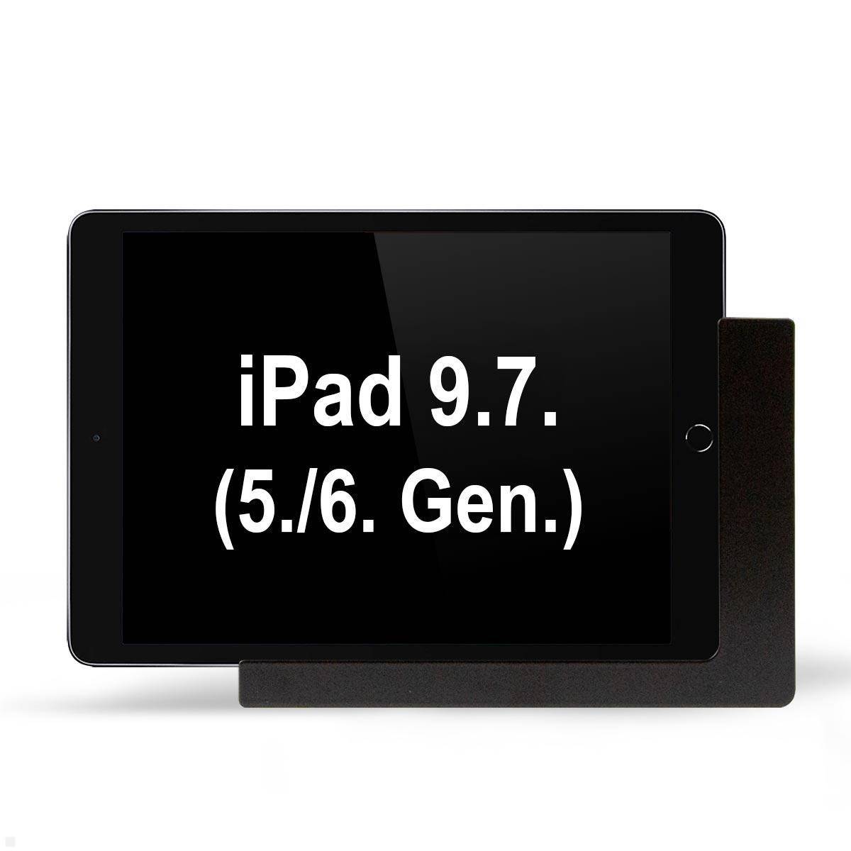 TabLines TWP017B Tablet Wandhalterung für Apple iPad 9.7 (5./6. Gen.), schwarz