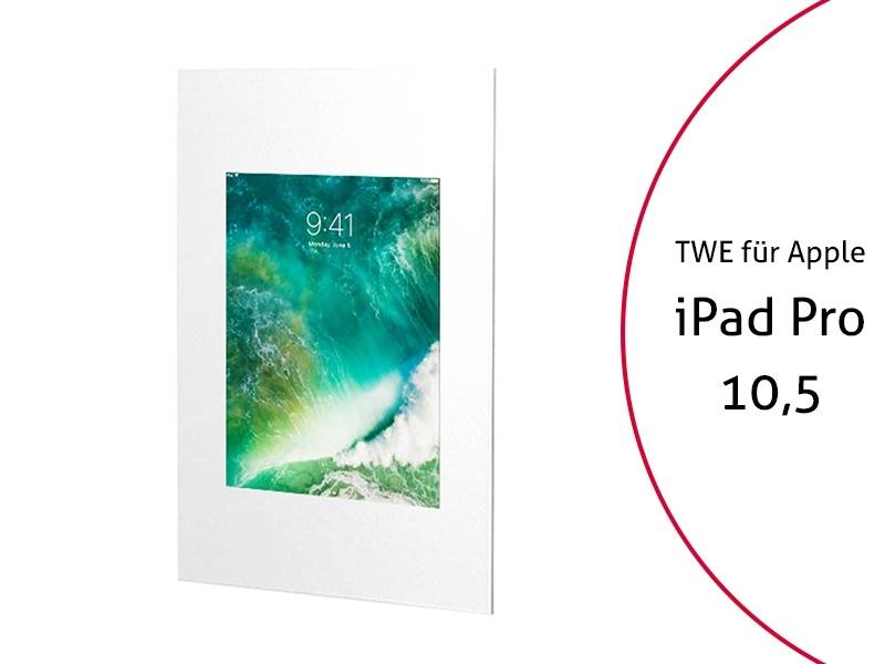 TabLines TWE057W Tablet Wandeinbau für Apple iPad Pro 10.5, weiß
