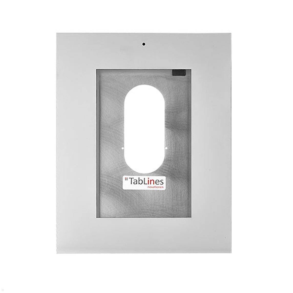TabLines TWE088S Tablet Wandeinbau für Apple iPad 10.2 (7./8./9. Gen), DS, silbe...