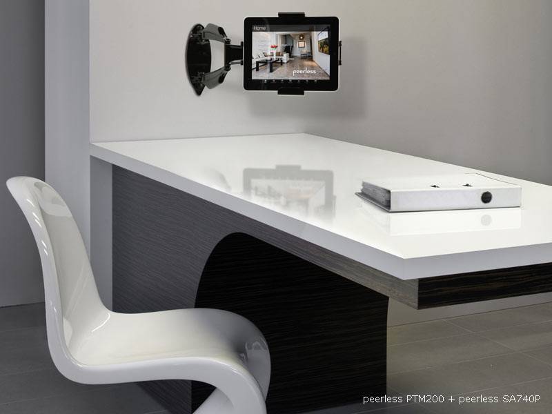 peerless PTM200SEC diebstahlsichere Tablet Halterung, schwarz