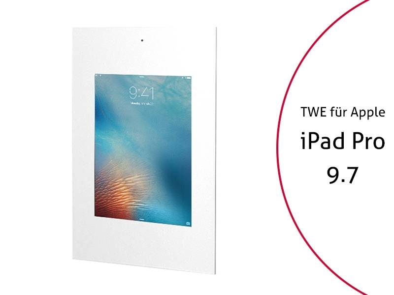 TabLines TWE046W Tablet Wandeinbau für Apple iPad Pro 9.7 - DS, weiß