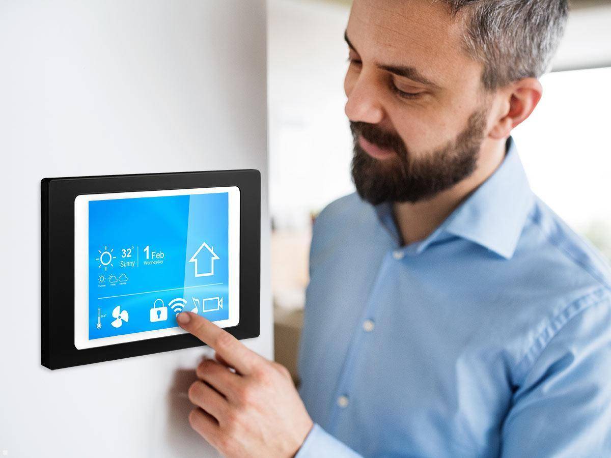 TabLines TWH030B Tablet Wandhalterung für Samsung Tab A7 10.4 Zoll, schwarz