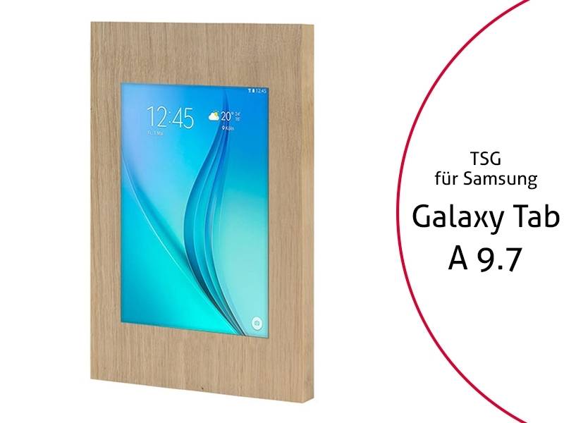 TabLines TSG020O Tablet Schutzgehäuse für Samsung Tab A 9.7, Holz Eiche
