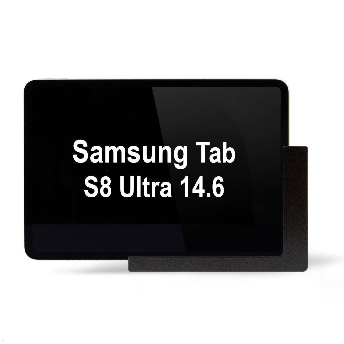 TabLines TWP022B Tablet Wandhalterung für Samsung Tab S8 Ultra 14.6, schwarz