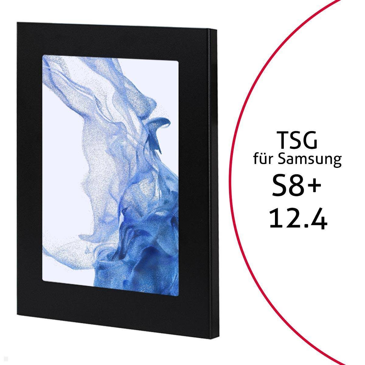 TabLines TSG090B Tablet Schutzgehäuse für Samsung Tab S8+ 12.4, schwarz