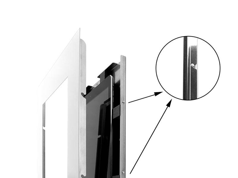 TabLines TWE075W Tablet Wandeinbau für Apple iPad Air 3 10.5 (2019), DS, weiß