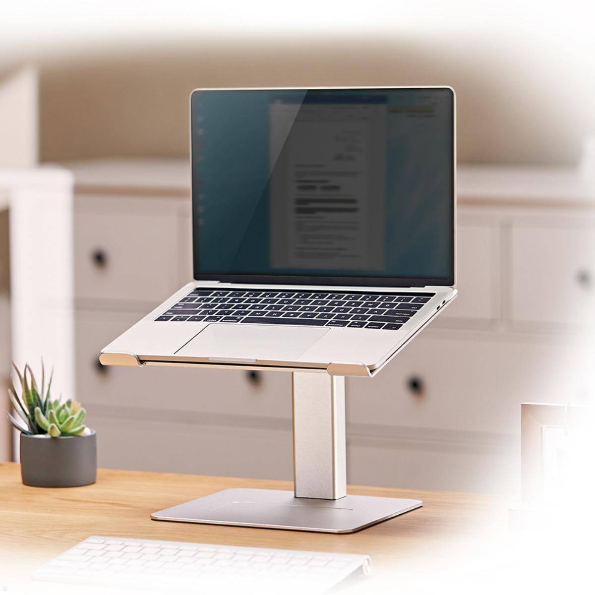 TecLines TNH002 Laptop Ständer bis 17 Zoll, höhenverstellbar, silber