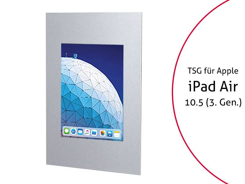 TabLines TWE073S Tablet Wandeinbau für Apple iPad Air 3 10.5 (2019), silber