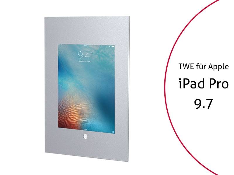 TabLines TWE045S Tablet Wandeinbau für Apple iPad Pro 9.7 HB, silber
