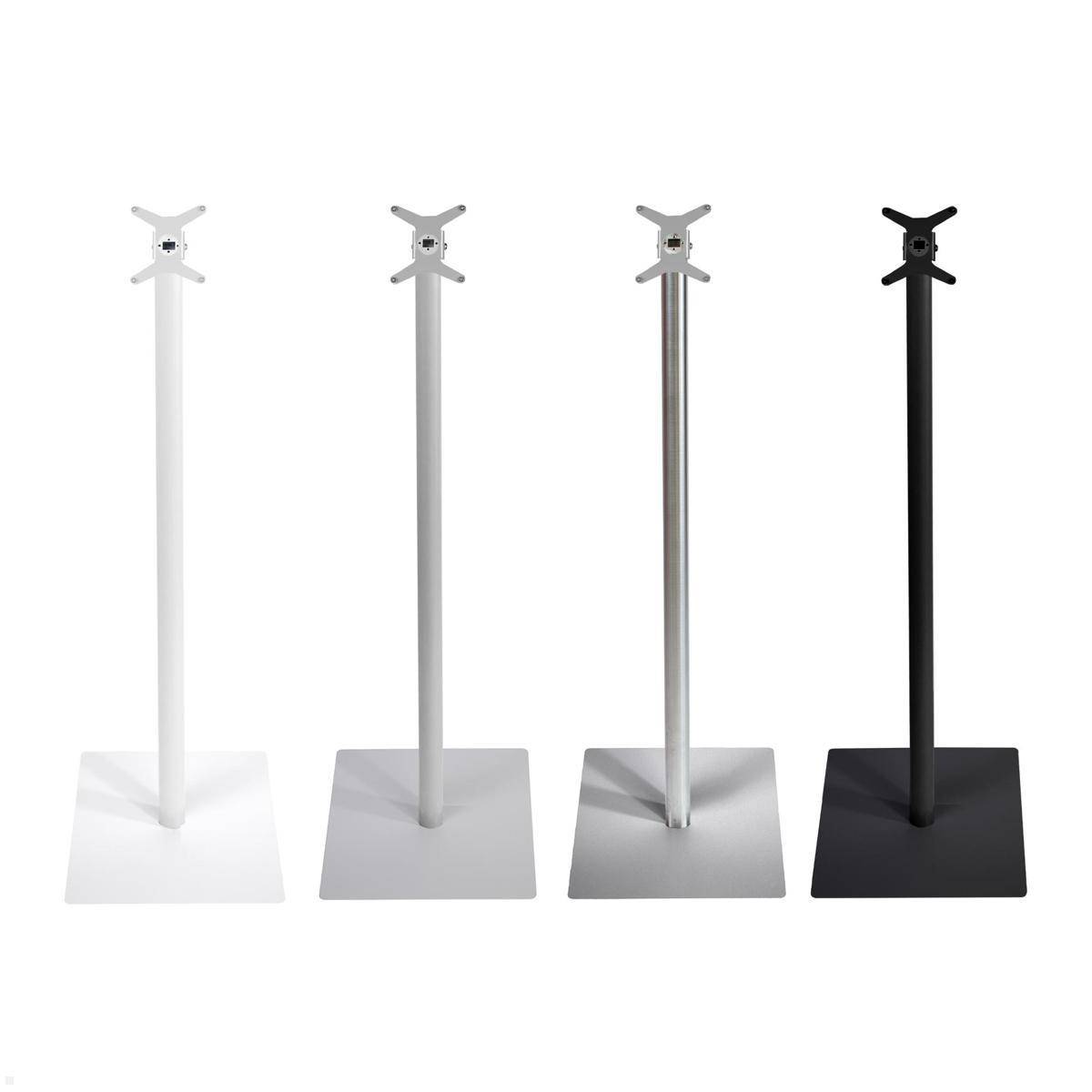 TabLines TBS009S Tablet Bodenständer mit VESA Neigungsmodul, silber