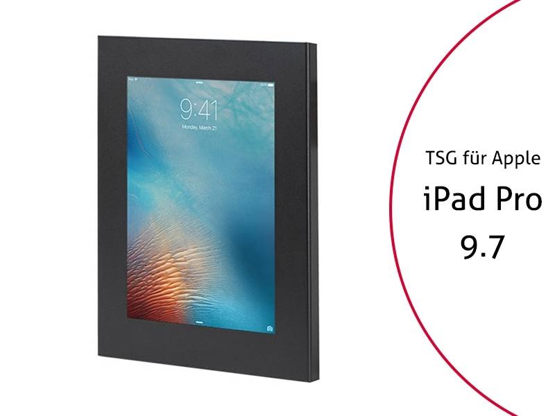 TabLines TSG048B Tablet Schutzgehäuse ohne HB für Apple iPad Pro 9.7, schwarz