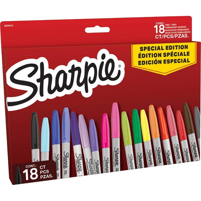 Sharpie Permanent-Marker FINE, 18er BIG PACK "Red"