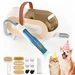 Katio Kadio Hundeschermaschine mit Tierhaar Staubsauger, Profi Haustierpflegeset mit 8 Tierpflegewerkzeugen Gelb Katio Kadio Hundeschermaschine mit Tierhaar Staubsauger, Profi Haustierpflegeset mit 8 Tierpflegewerkzeugen Gelb