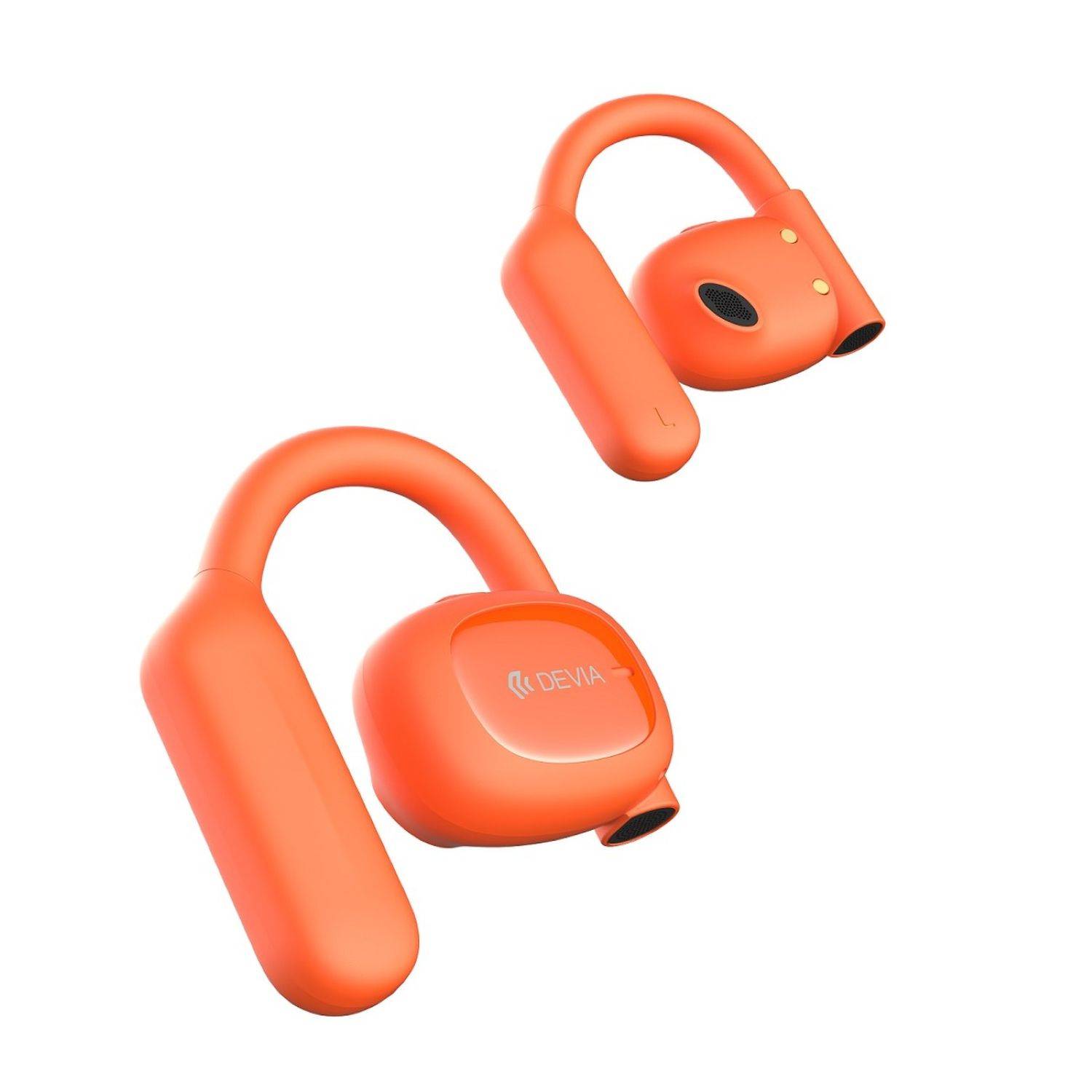 Devia Kabellose Kopfhörer Over-Ear-Kopfhörer mit Bluetooth 5.3-Technologie Wireless Stereo 800 mAh Orange