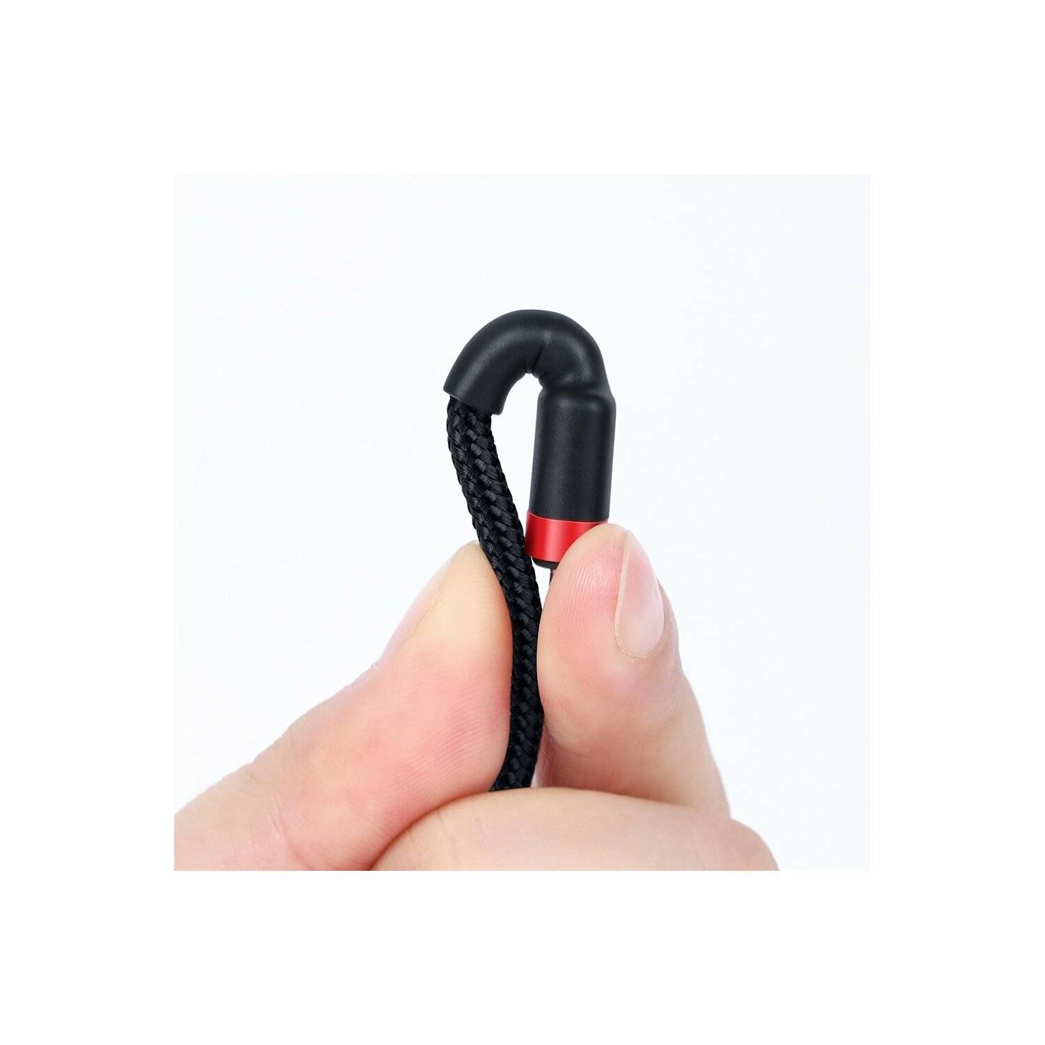 Baseus Cafule Kabel strapazierfähiges Nylonkabel USB-C PD / USB-C PD PD2.0 60W 20V 3A QC3.0 2M schwarz-rot (CATKLF-H91)